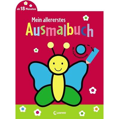 Mein allererstes Ausmalbuch (Schmetterling), Gebundene Ausgabe von , Loewe, 978-3-7432-0573-4