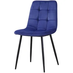 HTI-Living Stuhl Mesa Velvet Blau
