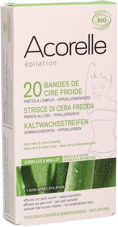 Acorelle Strisce Depilatorie Corpo con Aloe Vera -