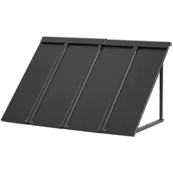 VEVOR Fenstermarkise 112,5x61x61 cm, Türvordach, Markisen, Überdachung mit dreieckigem Stahlrahmen für Türen, Außenregen & Schnee-Sonnenschutz für Türeingänge, Fenster, Veranden, Balkone