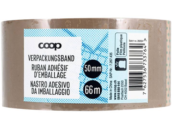 Coop Verpackungsband Braun 50mmx66m