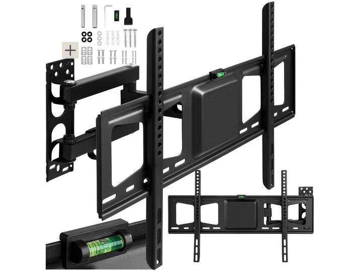 TV Wandhalterung neigbar, schwenkbar für 32 (81cm) - 100 (254cm), VESA max.: 600x400, bis 60kg - schwarz