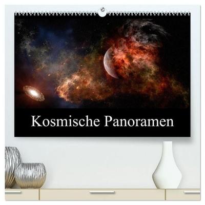 Kosmische Panoramen (hochwertiger Premium Wandkalender 2027 DIN A2 quer), Kunstdruck in Hochglanz