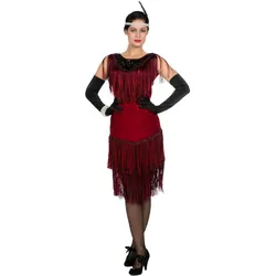 Metamorph 20er Jahre Abendkleid bordeaux (48)