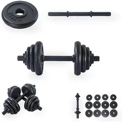 Bodybuilding Hantel, Hanteln set 15 & 20 kg, Gewichtstraining