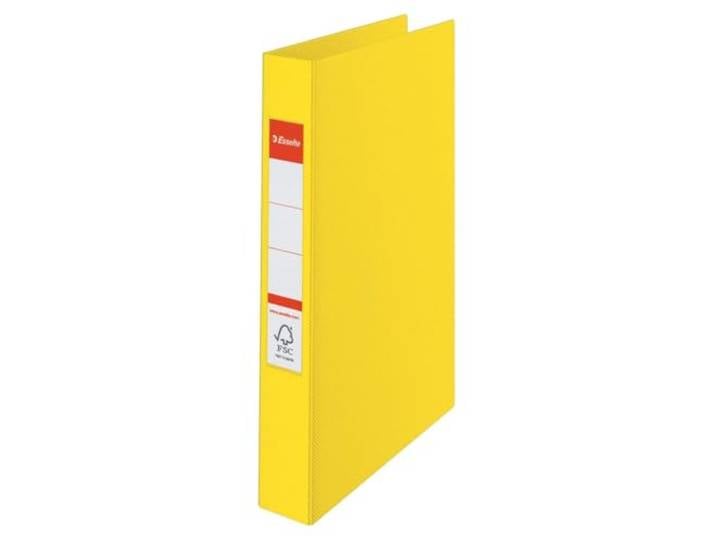 Esselte 2-ringband, PP, tot 190 vellen, Vivida-serie, rug 42 mm, 14450 - A4, geel