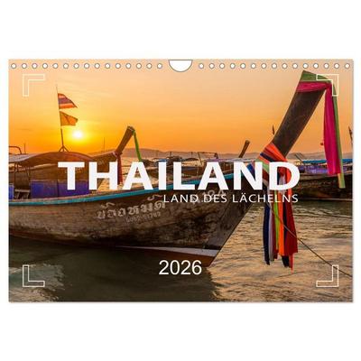 THAILAND - Land des Lächelns (Wandkalender 2026 DIN A4 quer), CALVENDO Monatskalender