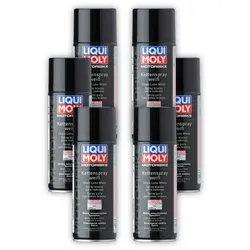 6x Kettenspray LIQUI MOLY 1591 Motorbike Kettenspray weiß Spezialfett Dose 400 ml