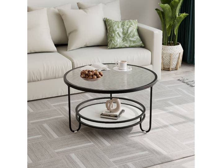 Table d'appoint de rangement minimaliste, style crème créatif, table à thé de salon, petite table à thé en verre de style nordique