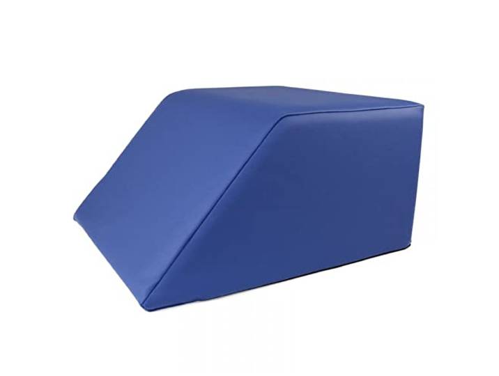 Stufenlagerungswürfel mit Schräge, Bandscheibenwürfel, Lagerungswürfel, mit viskoelastischer Schicht Farbe Blau
