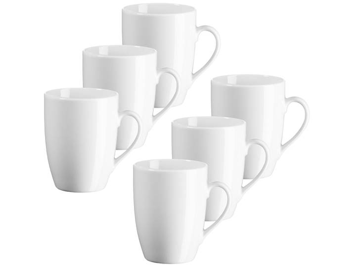 MÄSER Kaffeebecher-Set Barca weiss Porzellan D 7.5 cm 6 Stk - Kaffeebecher-Set