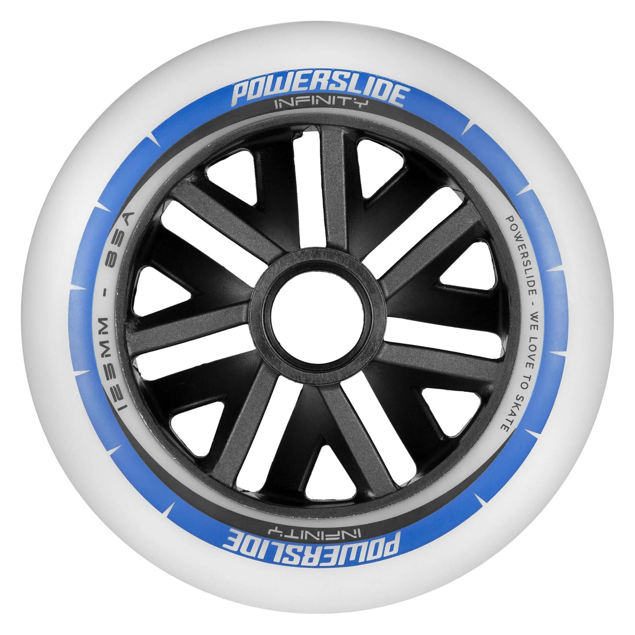 Powerslide Skateboard Wheels Infinity 6-Pack 2023 (125 mm, 85A) (905298)