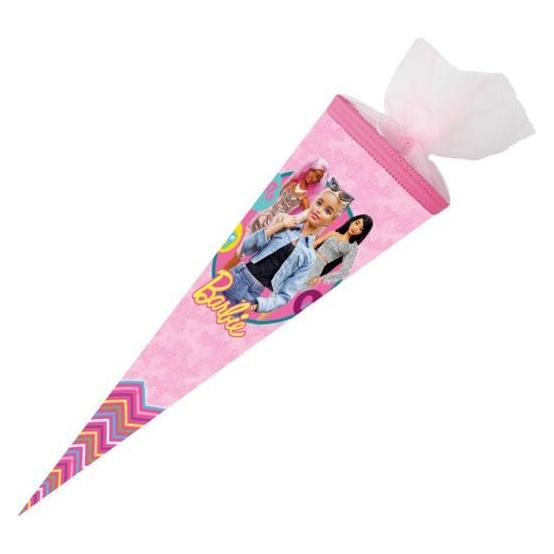 Nestler Schultüte Barbie Casual Chic 50cm mit Tüllverschluss (50 cm, 1x) (69302701)