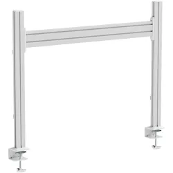 InLine Slatwall Tischhalterung, Panel Aluminium 1m inkl. 2 Stützen 0,86m (Tisch), Monitor Halterung, Weiss