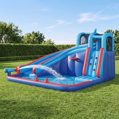 Aoxun 10' x 12' Inflatable Water Slide Bounce House