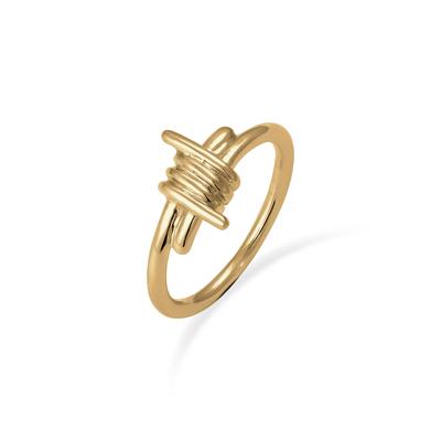 Silberring KUZZOI "Ring Draht Look 925 Sterling Silber" Gr. 64, gold, Fingerringe, Herren, 64, Silber 925 (Sterlingsilber), Silberring