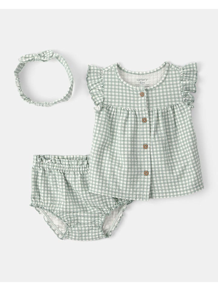 carter's 3tlg. Outfit in Grün - 86