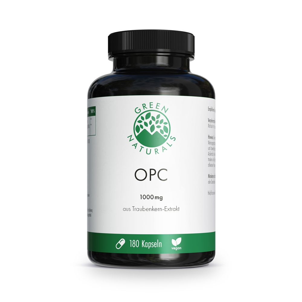 Green Naturals OPC 1000mg aus Traubenkern-Extr.Kps 180 St Kapseln