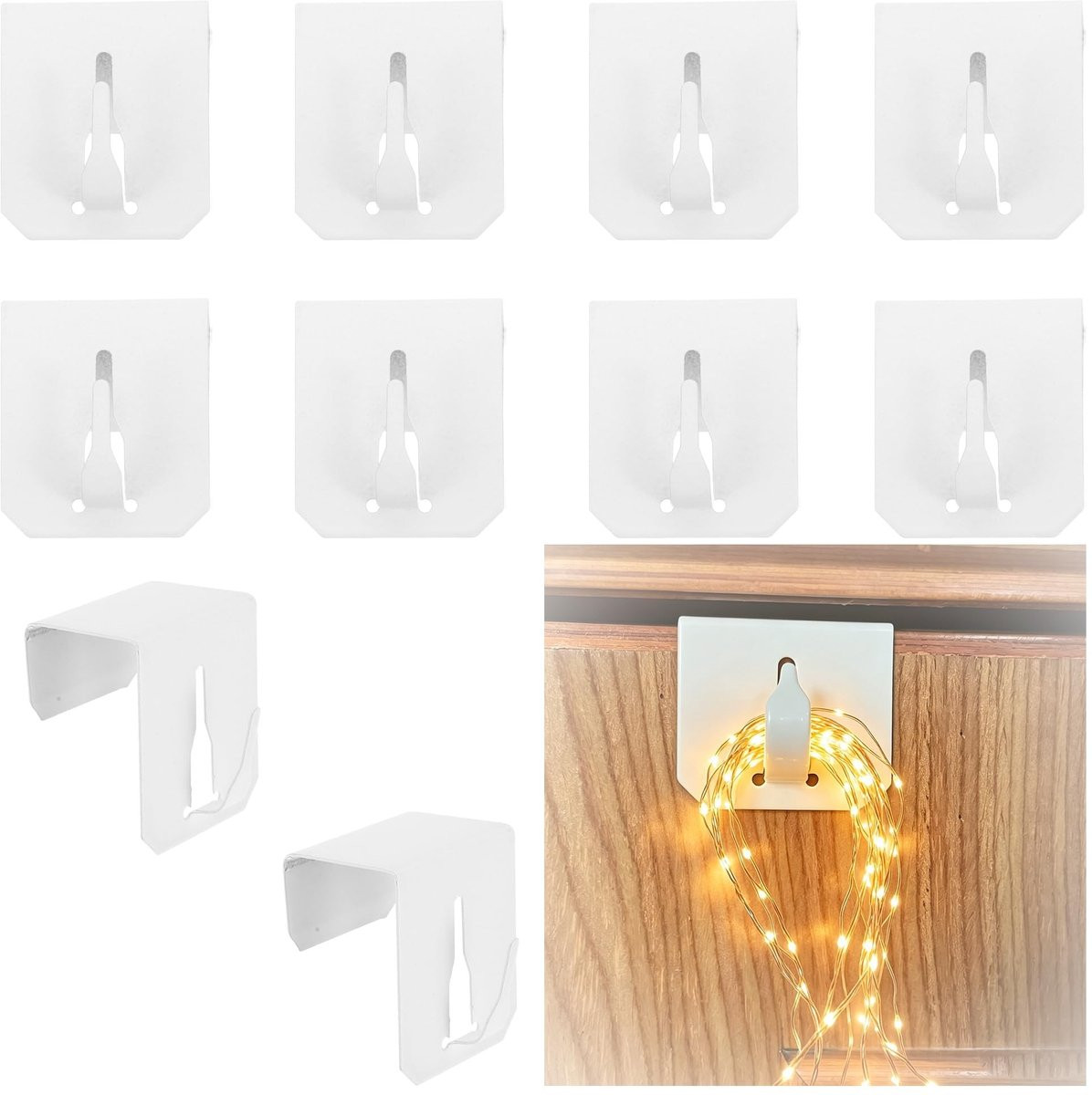Solidchoice Set van 10 Ramenhaken voor Decoratie en Gordijnen
