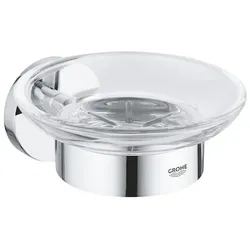 GROHE Seifenschale Essentials Chrom Metall, Glas G40444001