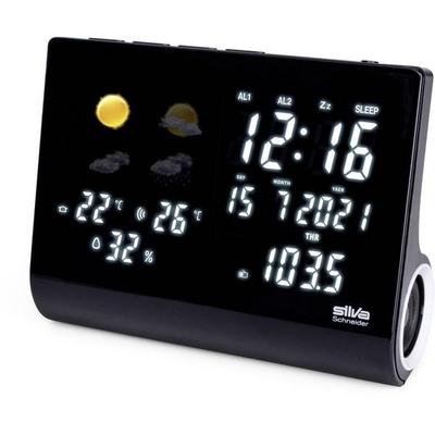 Silva Schneider UR-WS 1500 Radiowecker UKW Akku-Ladefunktion, Weckfunktion Schwarz -