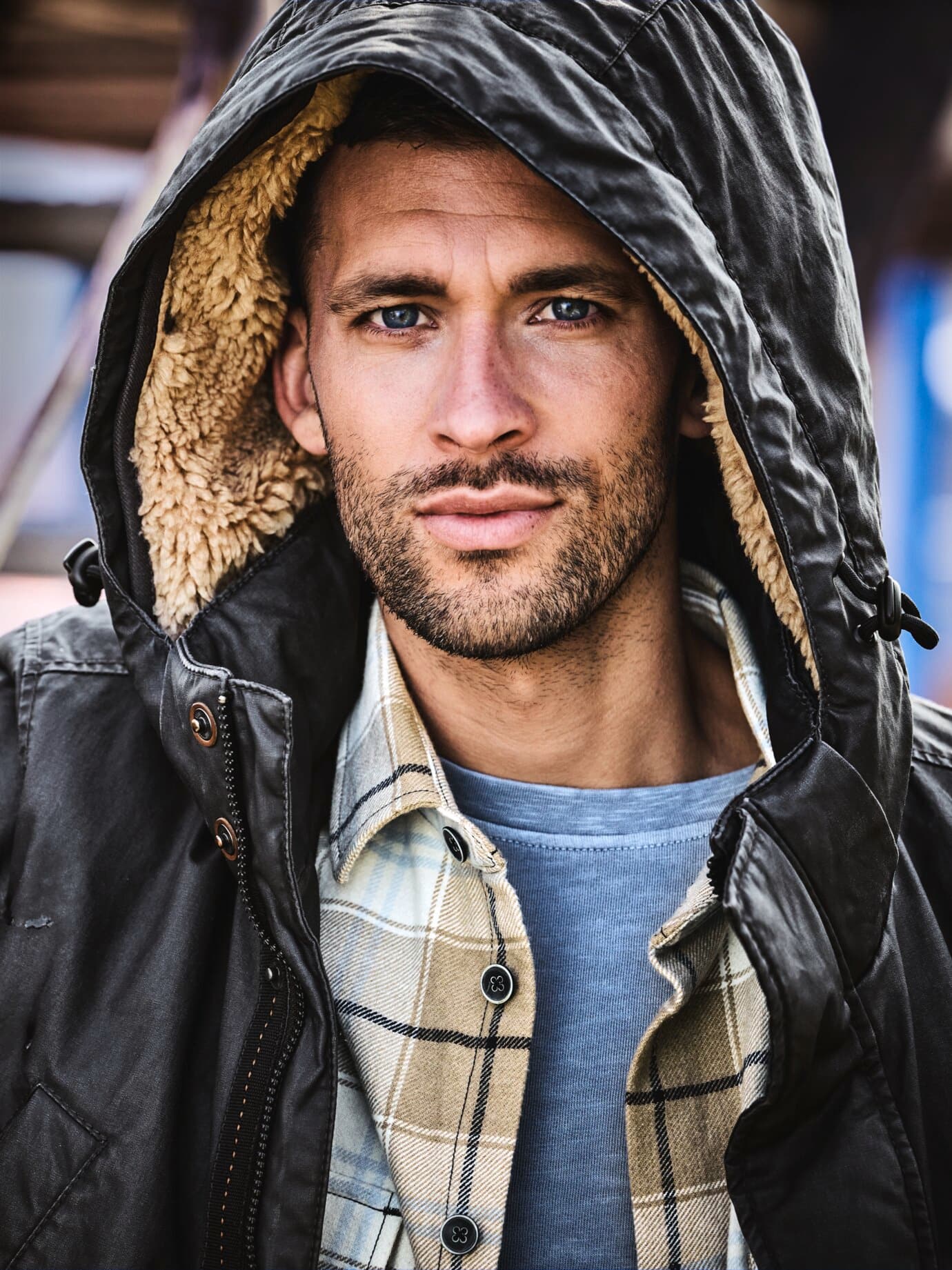 Mey & Edlich Dry-Wax-Parka Blau 48