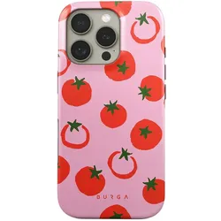 Burga Tomaten Tough Hülle iPhone 16 Pro (Apple iPhone 16 Pro), Smartphone Hülle, Rosa