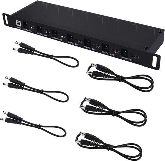 DC PDU Lite 7-CH 0.5U Power Distribution Unit voor Rack-Mount