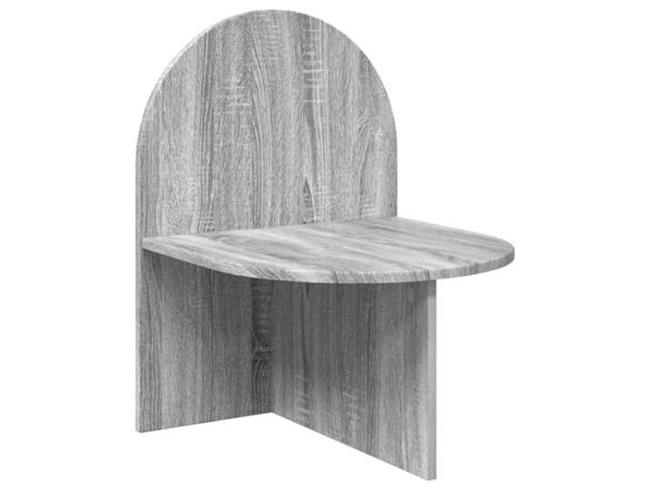 KUPTYERFG Nachttisch Graues Sonoma 48x49x65 cm Holzwerkstoff Bettschrank Kompakter Beistelltisch für Schlafzimmer und Gästezimmer, flexibel als Wandmontage oder freistehendes Möbelstück nutzbar.