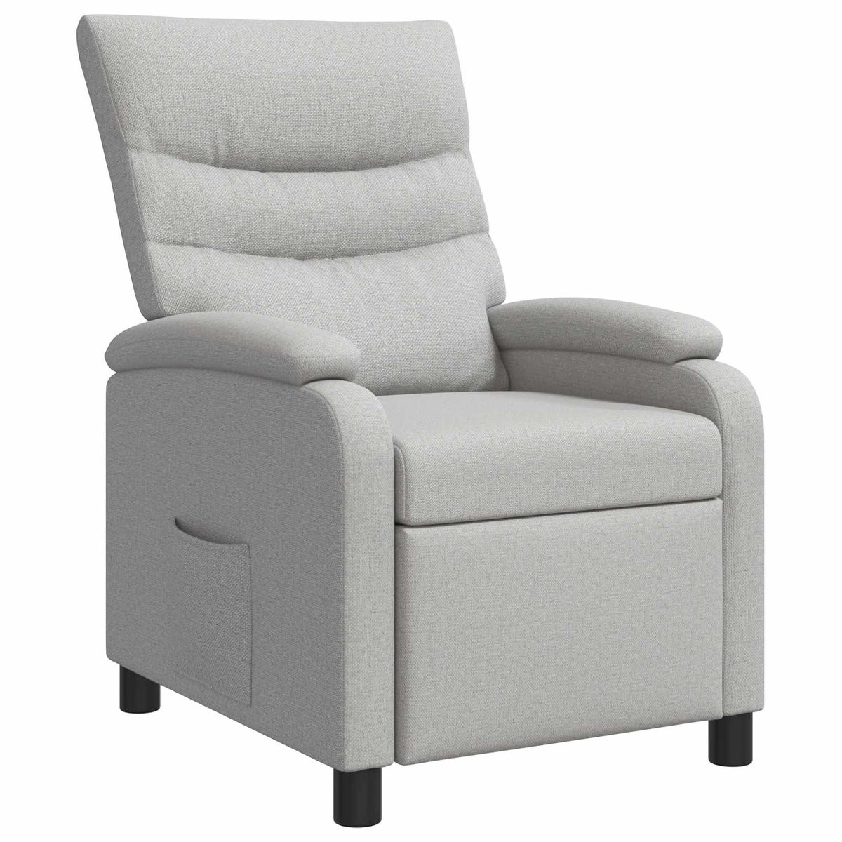 vidaXL Relax Fauteuil Recliner - Wolkgrijs - Stof