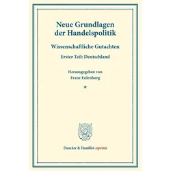 Neue Grundlagen der Handelspolitik, Fachbücher