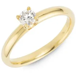 THOMAS & SOHN Lab Grown Brillant ca.0,25ct Ring Silber Palladio