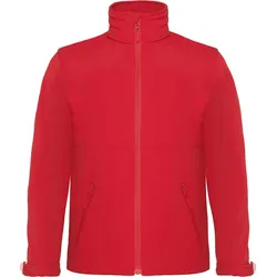 B&C Kinder 3-Lagen Softshell Jacke mit Kapuze Softshell-Jacke JK969 red 7/8 (122/128)