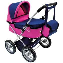 Bino Puppen-Buggy mit Tasche, Rot