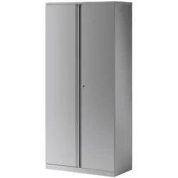Bisley Stahlschrank mit Flügeltüren »Essentials« 5 OH Fachböden lackiert silber, 91.4x198.5x47 cm