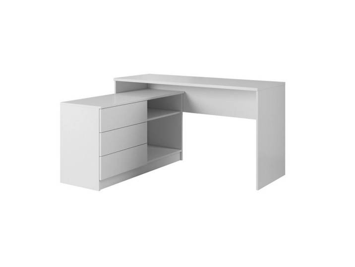 Sepro Meble Schreibtisch Weiß DUO Eckform, 110.2x76x110.3 cm, Büromöbel, Schreibtische, Schreibtische