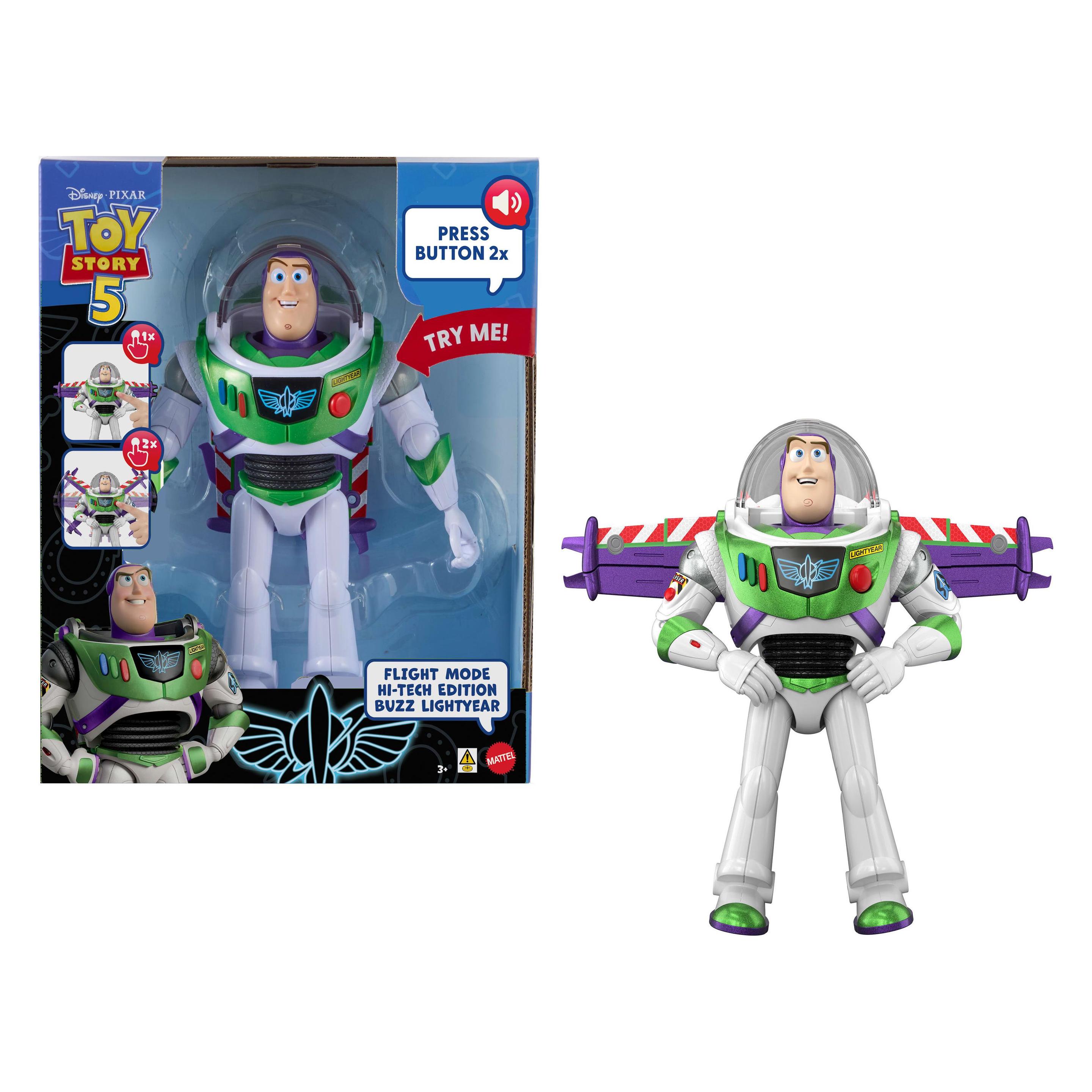 Pixar Disney Toy Story 30 cm Flugmodus Hi-Tech Edition Buzz Lightyear, über 35 Geräusche (970-2650)