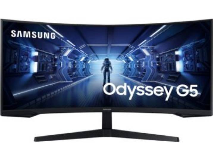 Samsung - Ecran Pc Gamer Odyssey G5 34 Incurvé 1000r Wqhd 165hz Va Hdr10 Amd Freesync