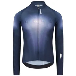 Q36.5 Langarmtrikot Gregarius Hybrid Light Collar Fade | nautica blue