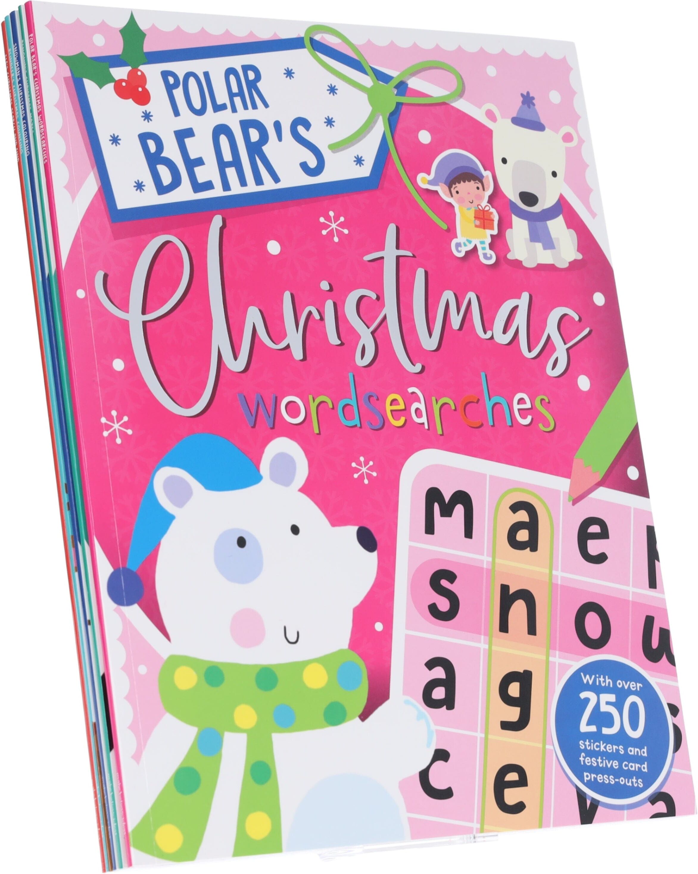 Children's Christmas Activity 6 Books Collection With over 250 Stickers and festive card press-outs - Ages 4+ - Paperback Make Believe Ideas