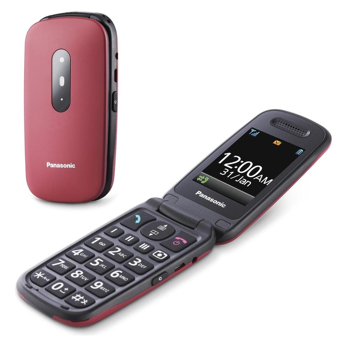 Panasonic KX-TU446EXR 2G (Red, Single SIM, 2G) (KX-TU 446 EXR)