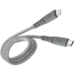 Bigben Connected FP Câble UltraRenforC/MFI 3A1.2mRecyGris (1.20 m, USB 3.2 Gen 1), USB Kabel