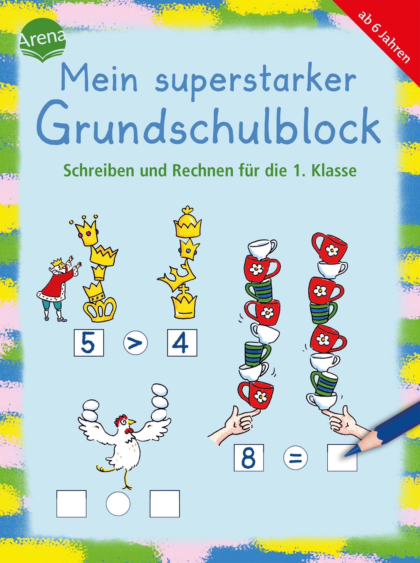 Birgit Gehring - Mein superstarker Grundschulblock. Schreiben und Rechnen für die 1. Klasse: Extradicker Lernspielspaß mit 80 Übungen zum Schreiben- und Rechnenlernen ... für Schulanfangs- und Grundschulkinder) - Preis vom 10.10.2026 11:48:34 h