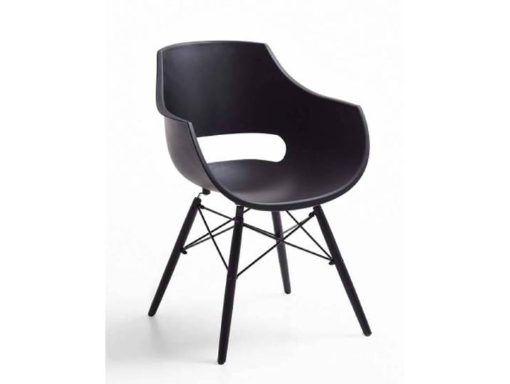 Einmaliges Sonderangebot - 4 Stühle JAZZ mit Kunststoffschale und Holzuntergestell – 3%-Vorkasse-Rabatt