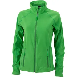James & Nicholson Damen Struktur Fleece Jacke Fleece-Jacke JN596 green/dark green S