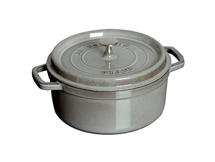 Staub Cocotte aus Gusseisen, rund, 5,5 l, Graphitgrau