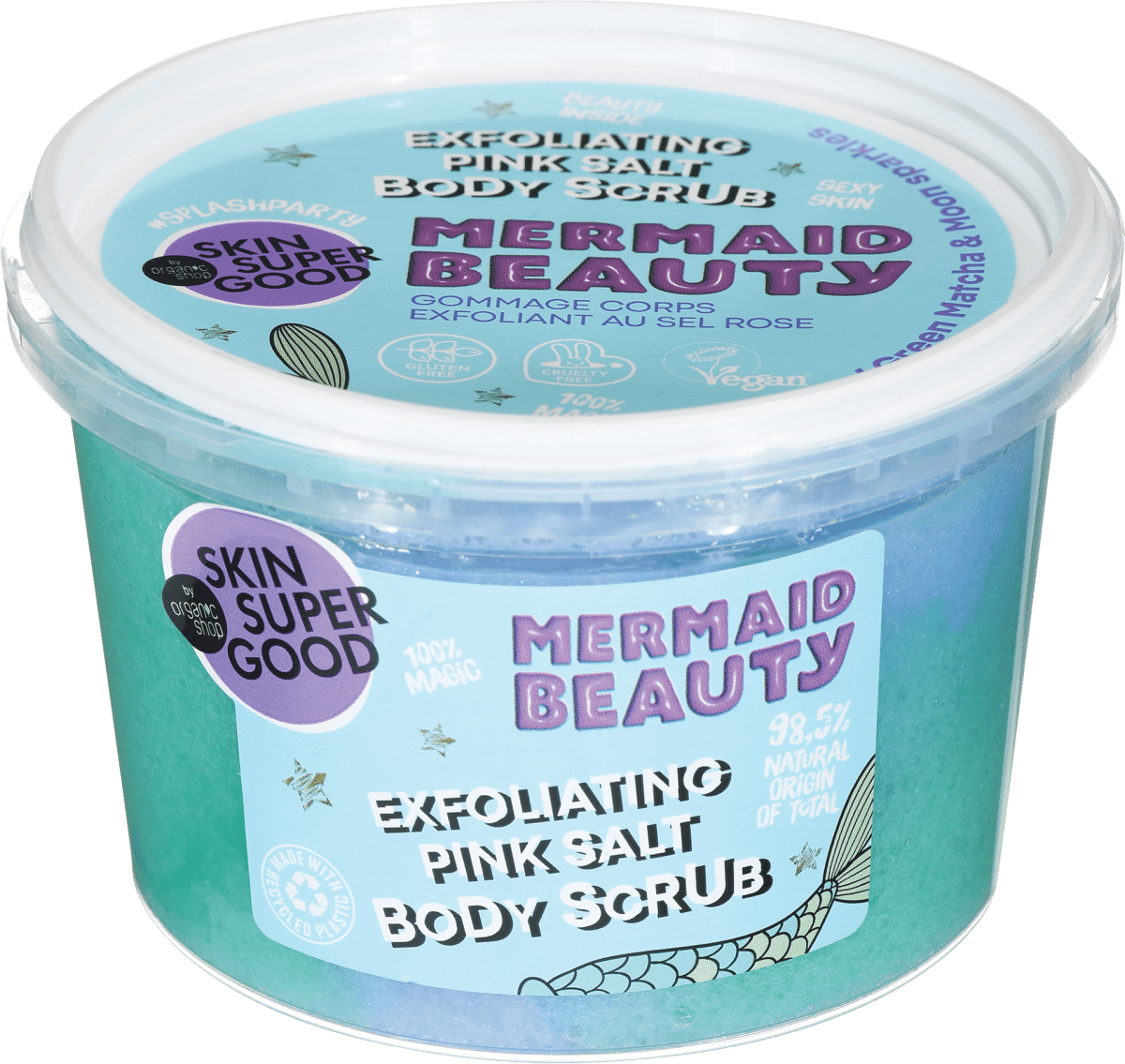 Organic Shop Skin Super Good Exfoliante de Sal Rosa Mermaid Beauty