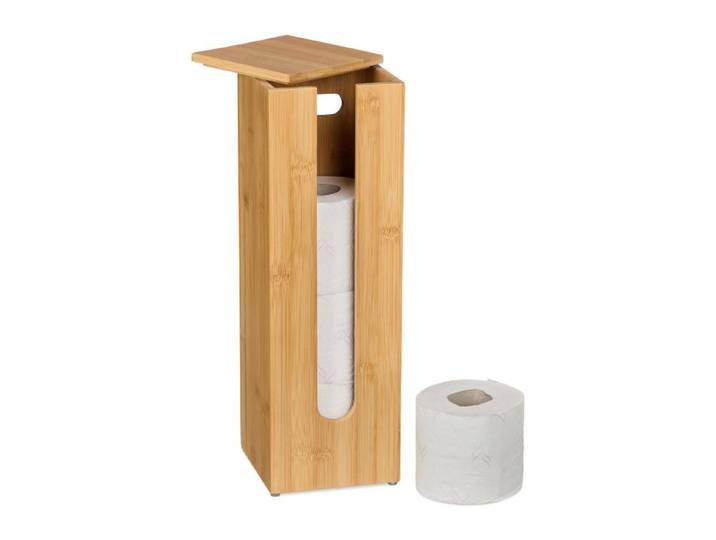 Relaxdays Toilettenpapier Aufbewahrung aus Bambus