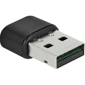 DeLock WLAN-Adapter 61000, Nano, USB 2.0, bis 583 Mbit/s, Wi-Fi 5, 5GHz & 2,4GHz, MU-MIMO, mit Bluetooth