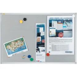 Franken, Pinnwand, Notiztafel X-tra!Line Textil mit Metallgitter (Magnettafel, Pinnwand, 90 x 60 cm)